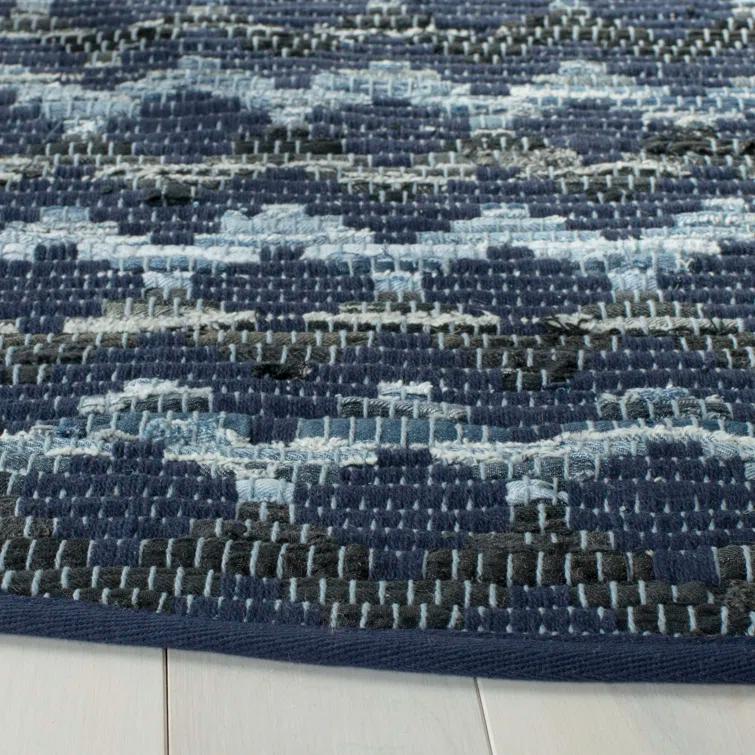 Amaral Hand Woven Cotton Chevron Rug