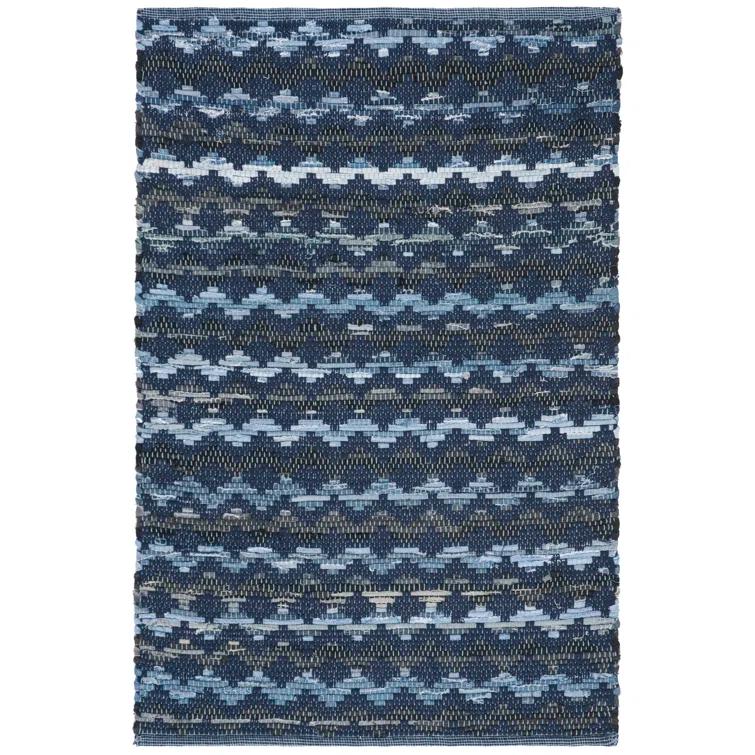 Amaral Hand Woven Cotton Chevron Rug