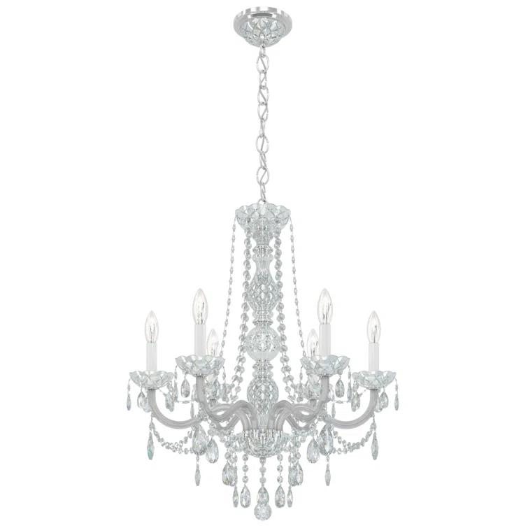 Arlington 6 - Light Glass Classic / Traditional Chandelier