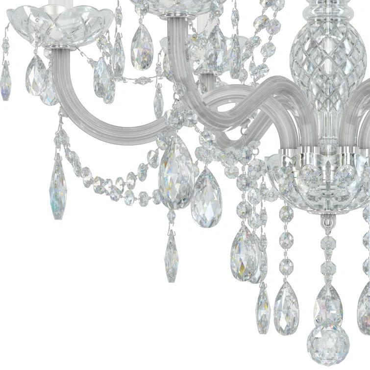 Arlington 6 - Light Glass Classic / Traditional Chandelier