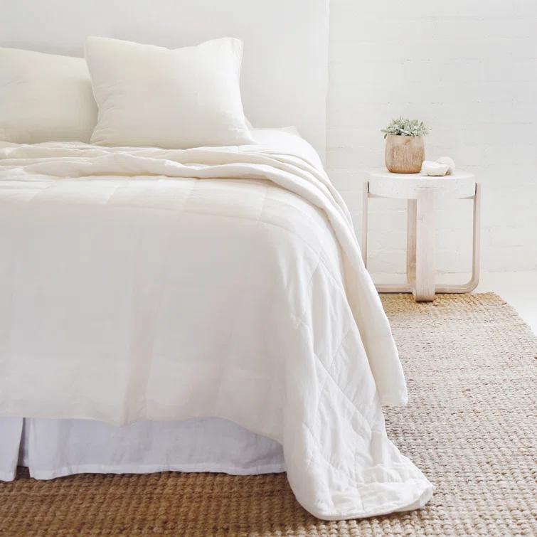 Antwerp Coverlet by Pom Pom at Home - Sky / King