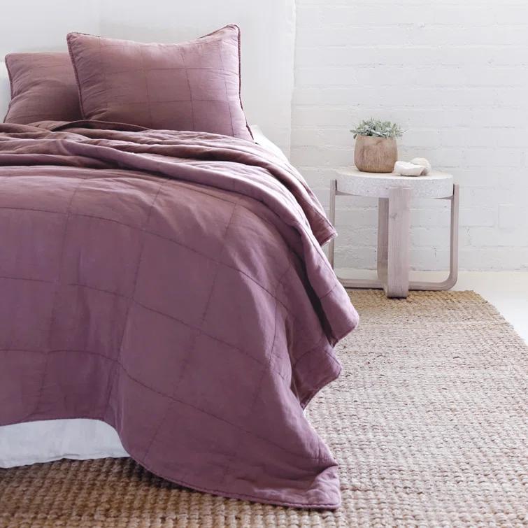 Antwerp Coverlet by Pom Pom at Home - Sky / King