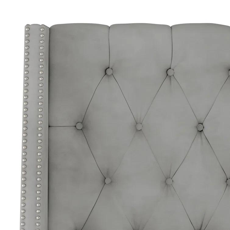 Annabel Upholstered Wingback Bed