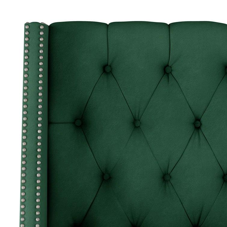 Annabel Upholstered Wingback Bed