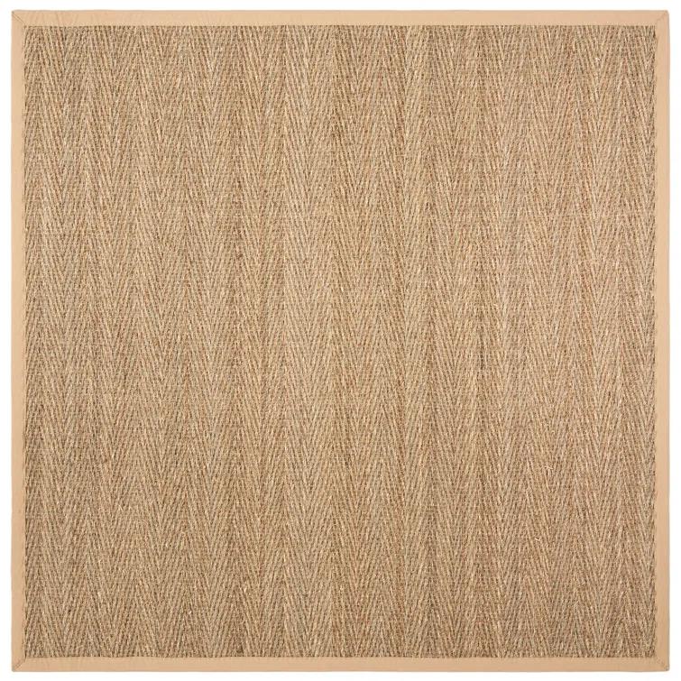 Natural Fiber Seagrass Solid Color Rug
