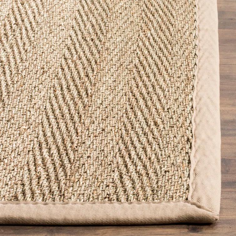 Natural Fiber Seagrass Solid Color Rug