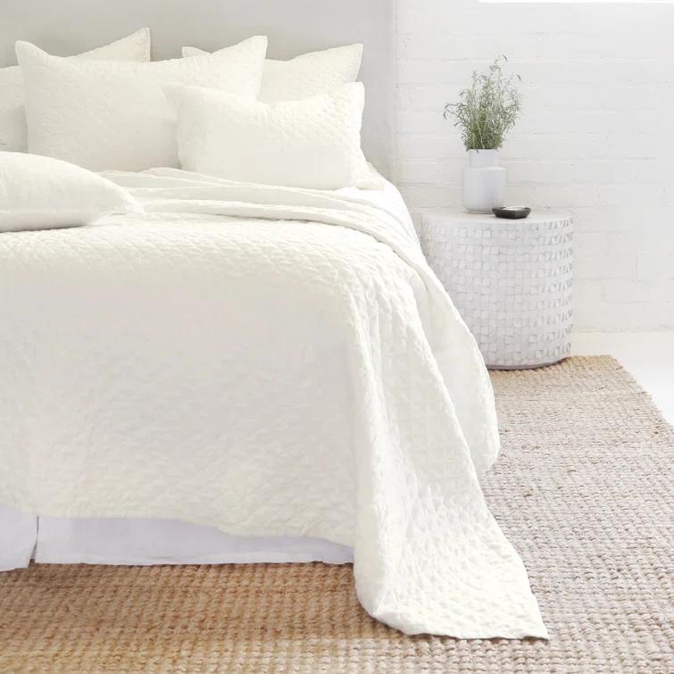 Hampton Quilted Sham by Pom Pom at Home - Cream / Standard