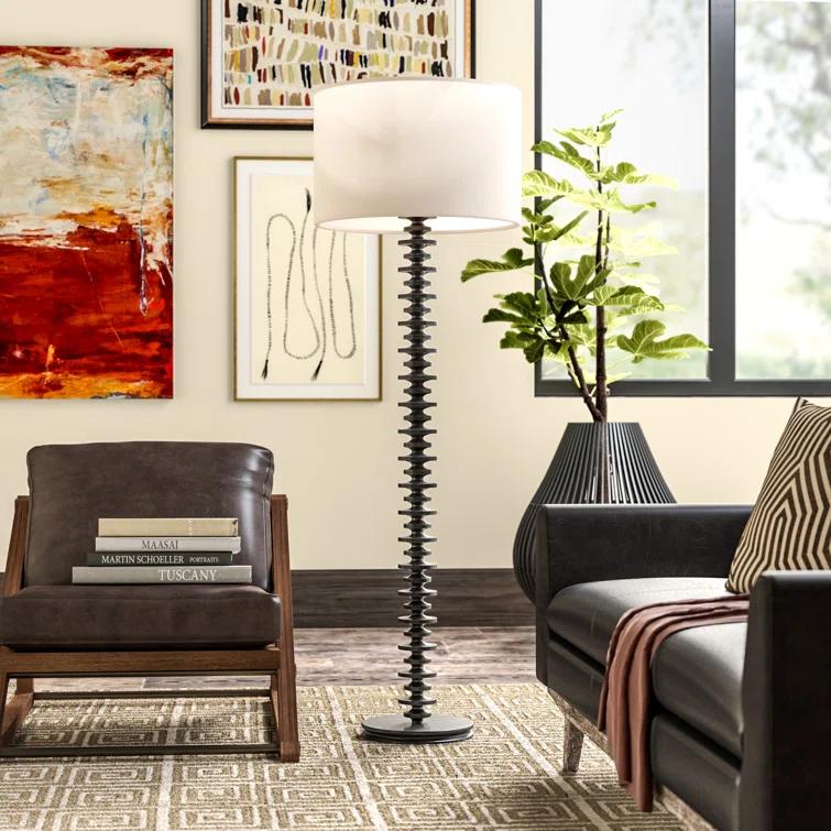 Fishbone Floor Lamp by Regina Andrew - Ebony
