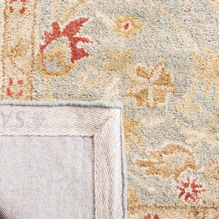 Antiquity AT822 Hand Tufted Area Rug - Grey Blue/Beige - 5'x8' - Safavieh.