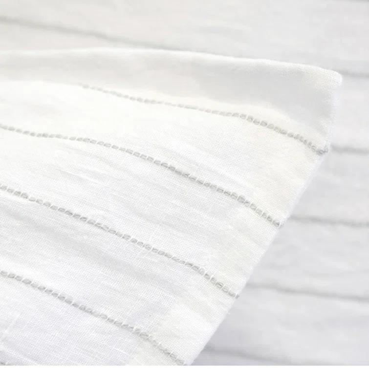 Blake Linen Duvet by Pom Pom at Home - Flax and Midnight / Queen