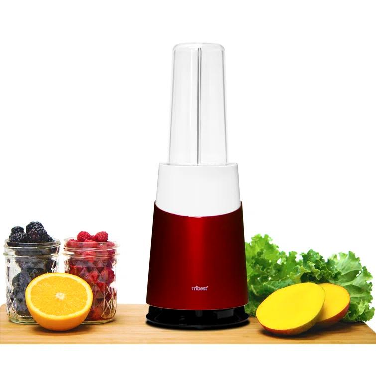 Tribest Personal Blender II Mason Jar Ready (Family 16-Piece Set) – Red