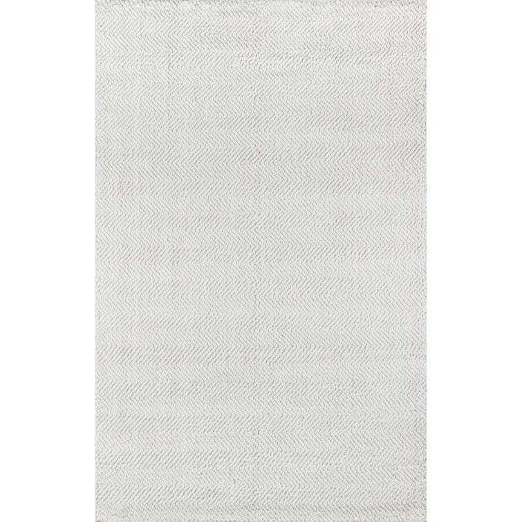 Erin Gates by Momeni Ledgebrook Washington Ivory Hand Woven Wool Area Rug 3'9" X 5'9"