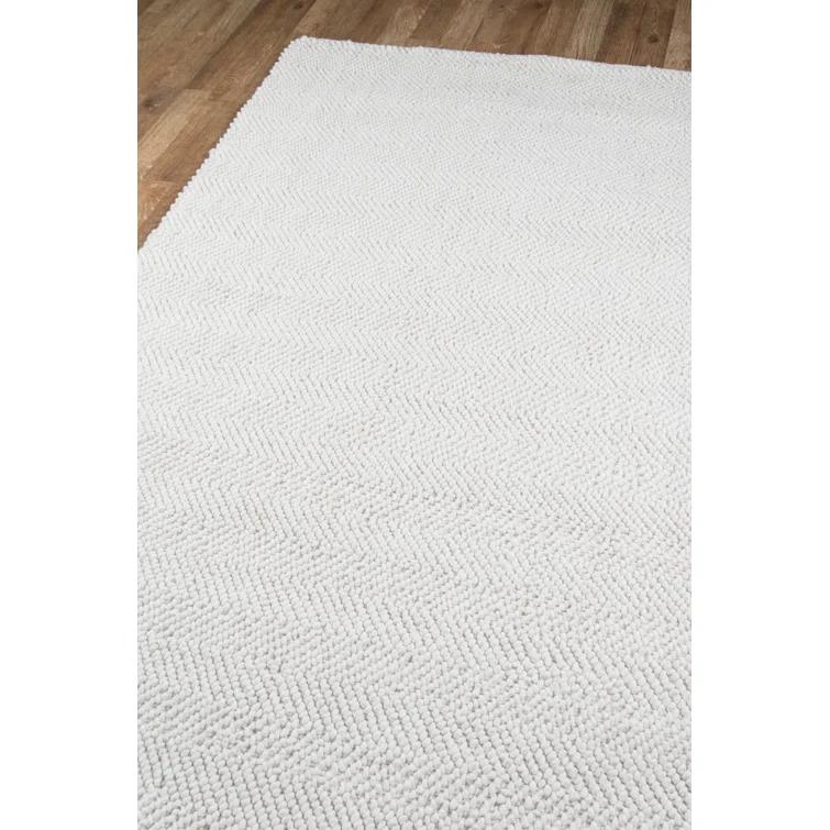 Erin Gates by Momeni Ledgebrook Washington Ivory Hand Woven Wool Area Rug 3'9" X 5'9"