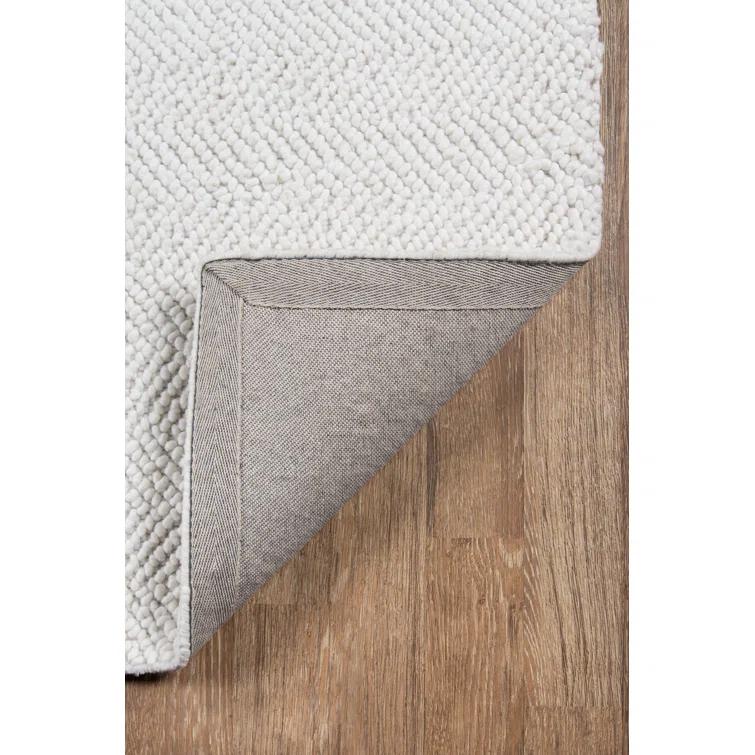 Erin Gates by Momeni Ledgebrook Washington Ivory Hand Woven Wool Area Rug 3'9" X 5'9"