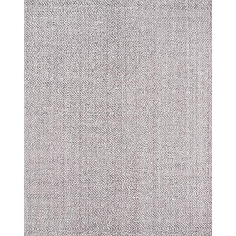 5'x8' Solid Woven Area Rug Brown - Erin Gates By Momeni: Modern Handmade Low Pile Indoor Rectangle Rug