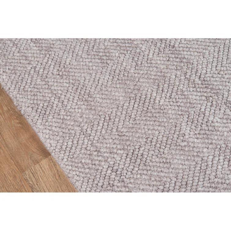 5'x8' Solid Woven Area Rug Brown - Erin Gates By Momeni: Modern Handmade Low Pile Indoor Rectangle Rug
