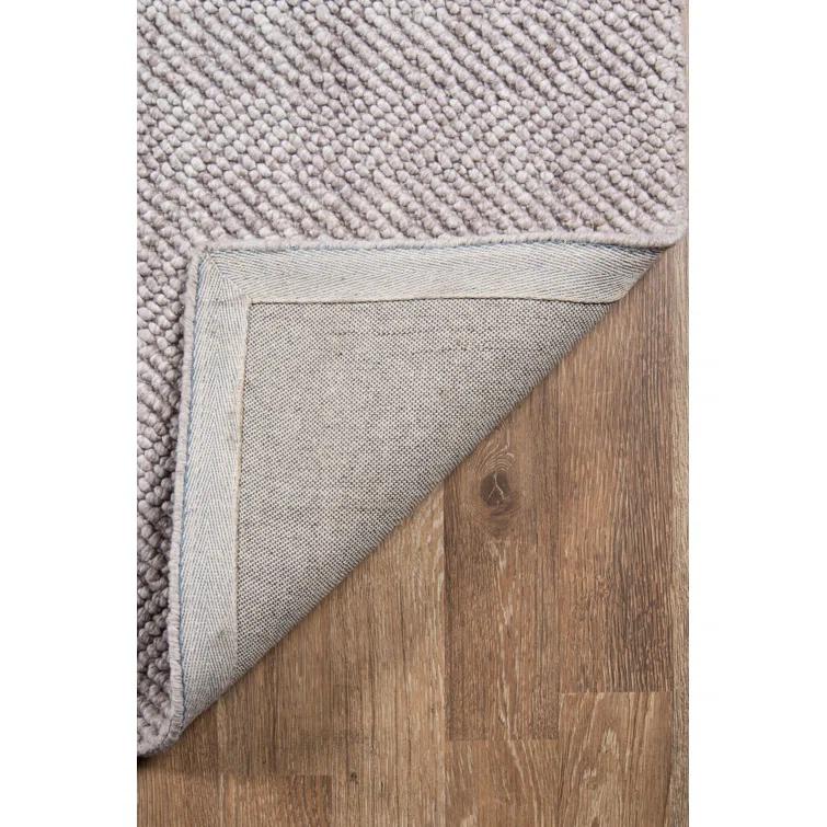 5'x8' Solid Woven Area Rug Brown - Erin Gates By Momeni: Modern Handmade Low Pile Indoor Rectangle Rug