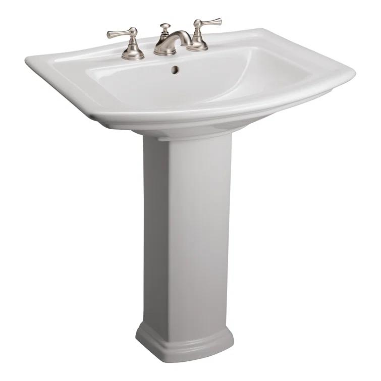 Barclay Washington Pedestal Lavatory 3-418WH