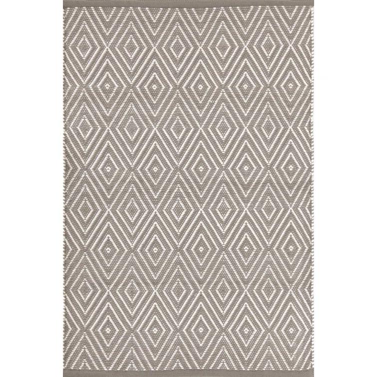 Diamond Fieldstone/Ivory Handwoven Indoor/Outdoor Rug
