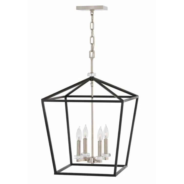 Hinkley Stinson 4 - Light Lantern Geometric Chandelier