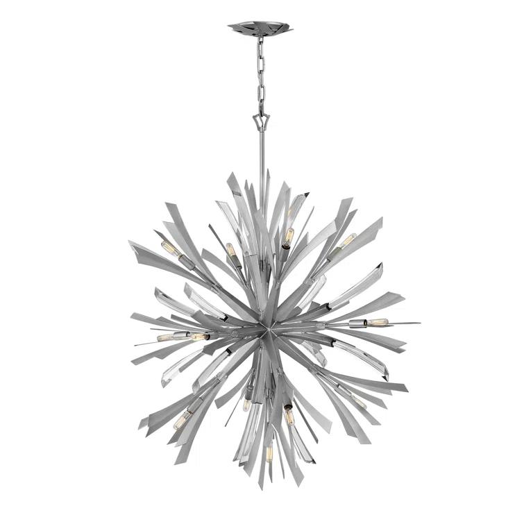 Vida 13 - Light Fabric Dimmable Sputnik Sphere Chandelier