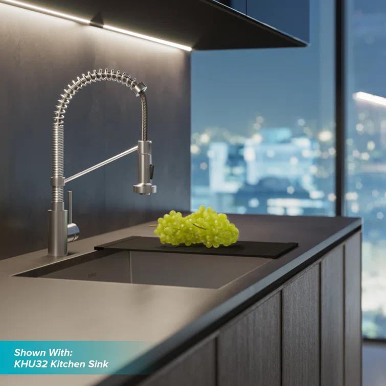 KRAUS Bolden Commercial Style 2-Function Single Handle Pull Down Kitchen Faucet