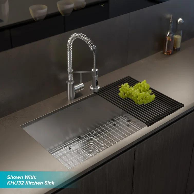 KRAUS Bolden Commercial Style 2-Function Single Handle Pull Down Kitchen Faucet