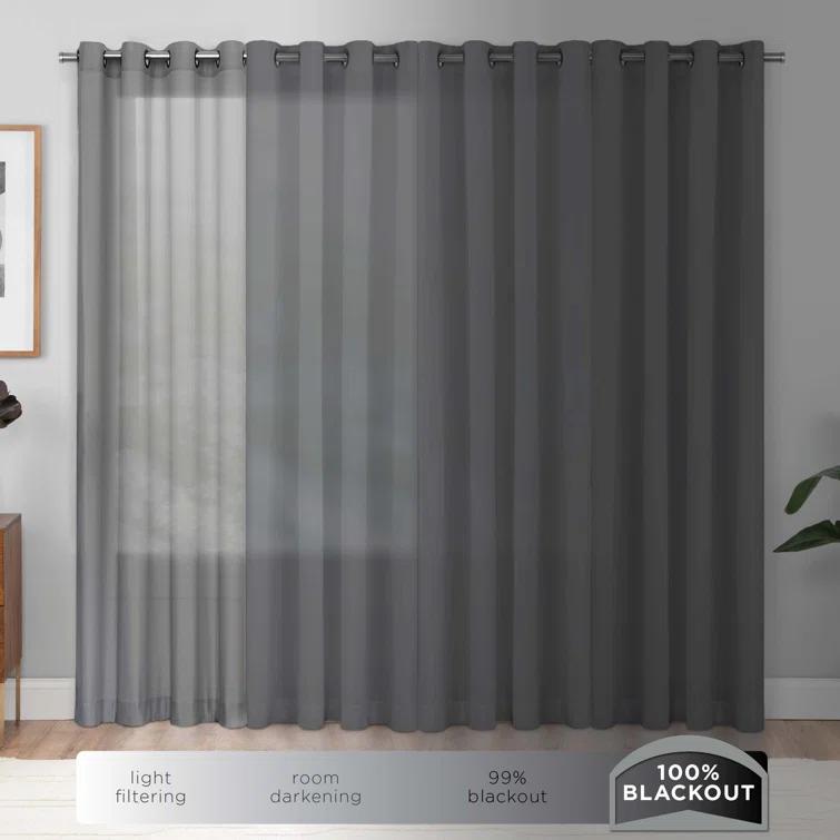 Eclipse Kira Herringbone Absolute Zero Blackout Window Panel