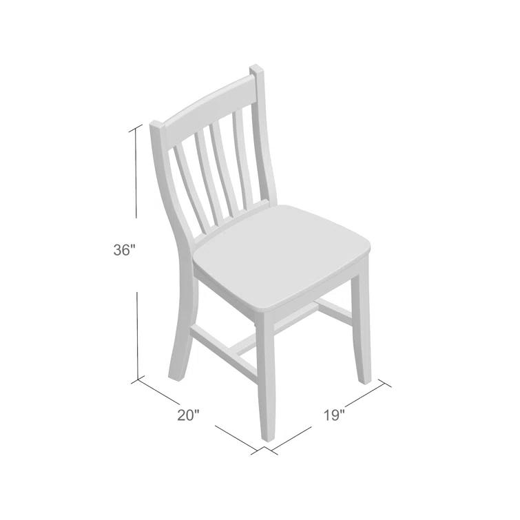 August Grove® Toby 18.5'' H Solid Wood Side Chair (Set of 2)