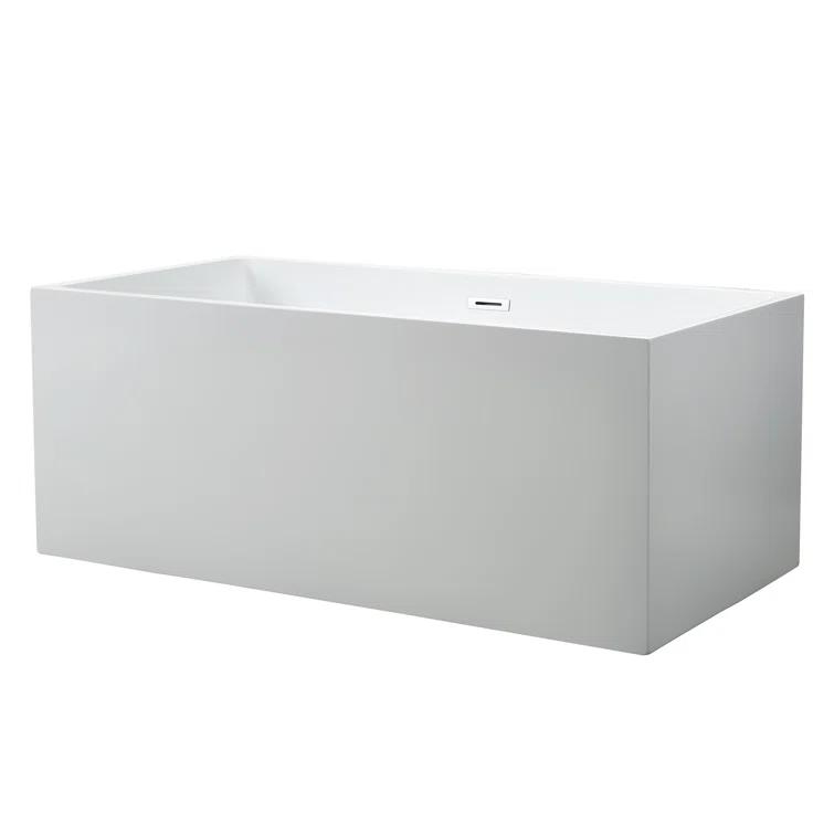 Chloe 59" x 30" Freestanding Soaking Bathtub