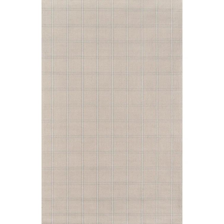 Dover Flatweave Wool Beige Area Rug