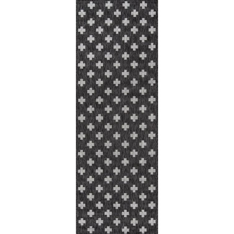 Umbria Black Indoor/Outdoor Rug