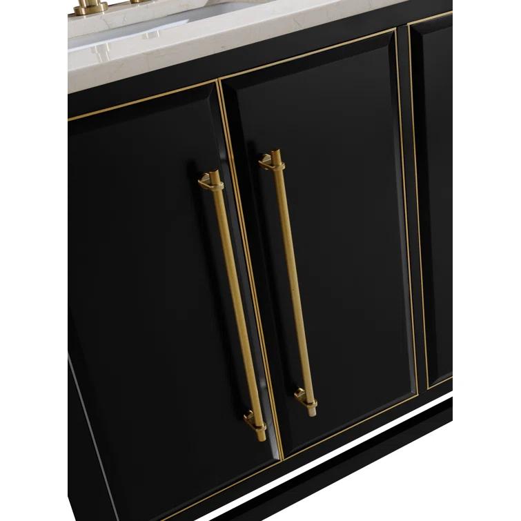 Avanity Mason-Vs61-G-C Mason 61" Free Standing Double Basin Vanity Set - Black