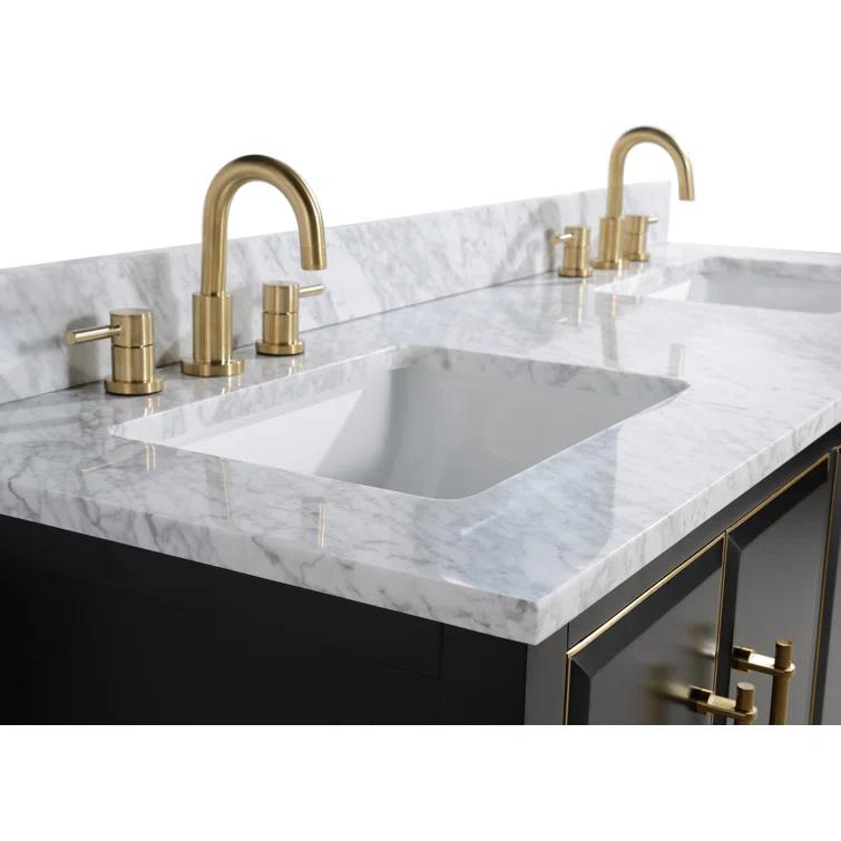 Avanity Mason-Vs61-G-C Mason 61" Free Standing Double Basin Vanity Set - Black