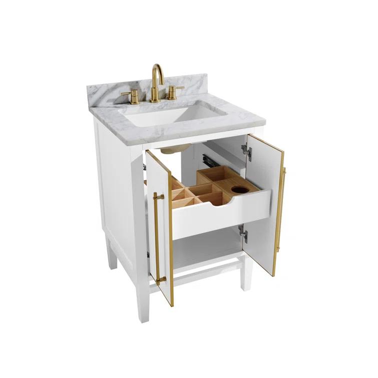 Avanity Mason-Vs25-G-C Mason 25" Free Standing Single Basin Vanity Set - White