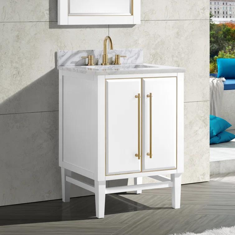Avanity Mason-Vs25-G-C Mason 25" Free Standing Single Basin Vanity Set - White