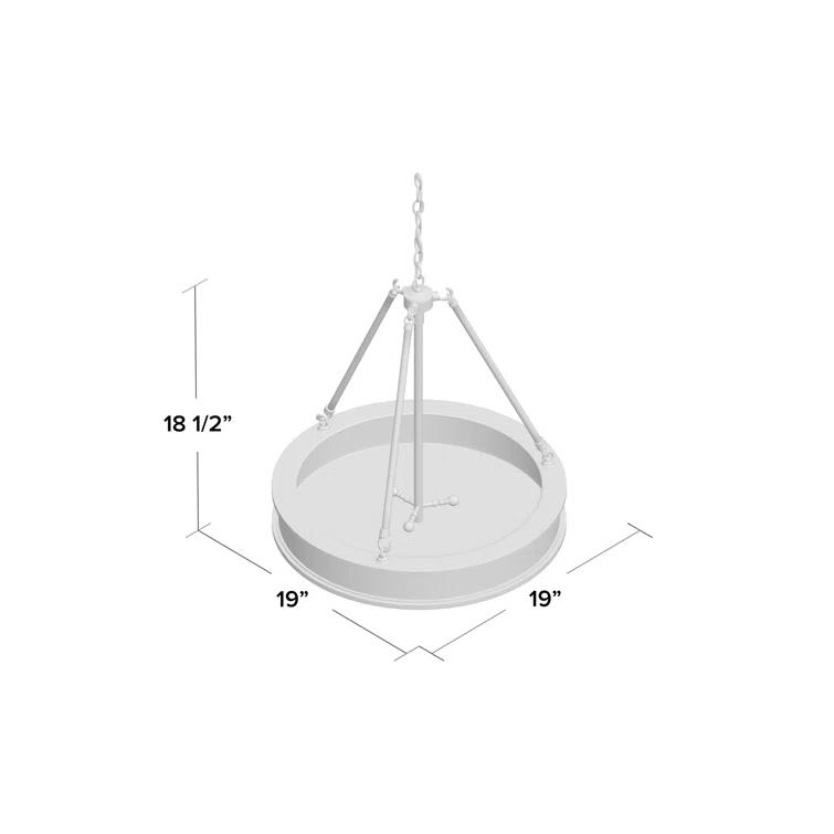 Pendant 3 Light In Transitional Style 18.5 Inches Tall By 19 Inches Wide-Brushed Nickel Finish    -Traditional Installation Minka Lavery 4173-84