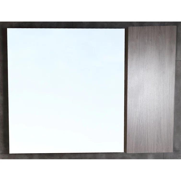 42'' W 31.5'' H Surface Frameless Medicine Cabinet with Mirror and 1 Fixed Shelf