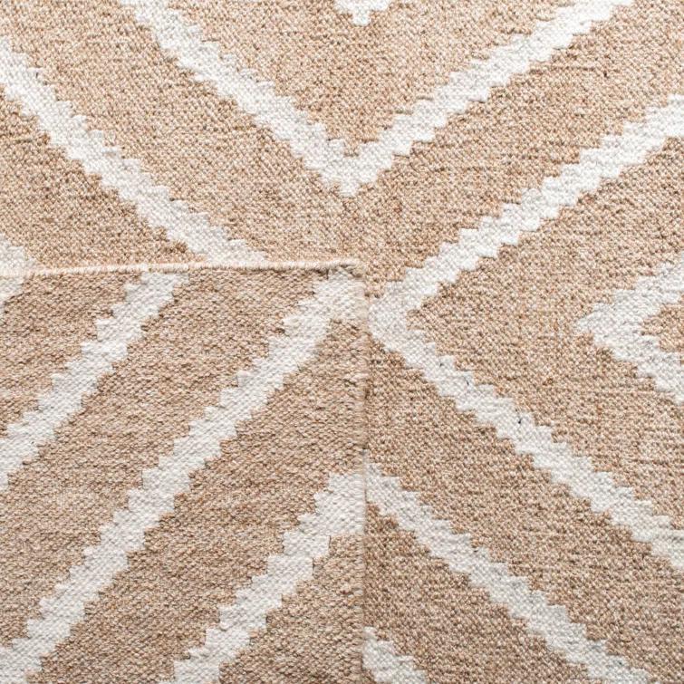Whittlesey Hand Woven 80% Viscose, 20% Wool Geometric Rug