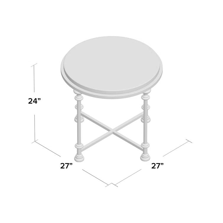 Bernhardt Galesbury Stone Top End Table