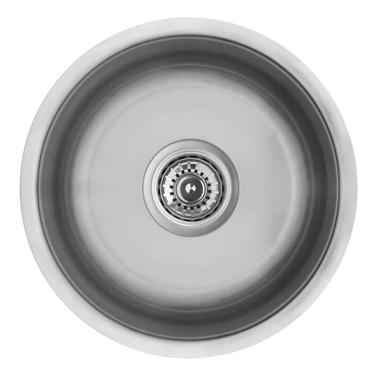 Karran U-1414 Karran 18-Gauge Stainless Steel 14-1/2'' X 14-1/2'' Undermount Bar Sink