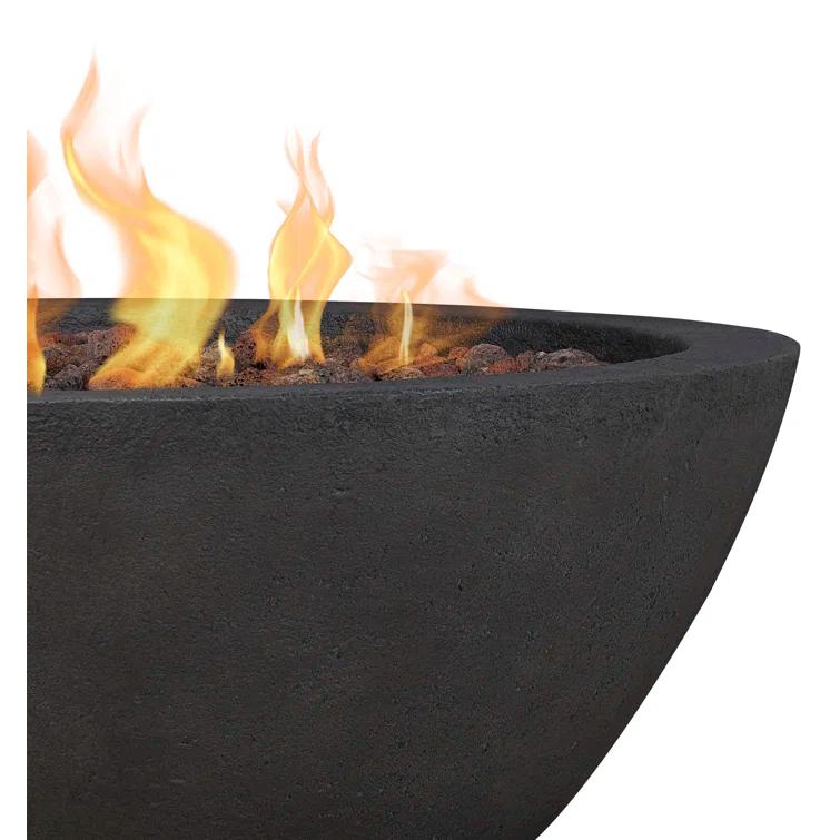 Fernanda Fire Bowl - Shale / Round