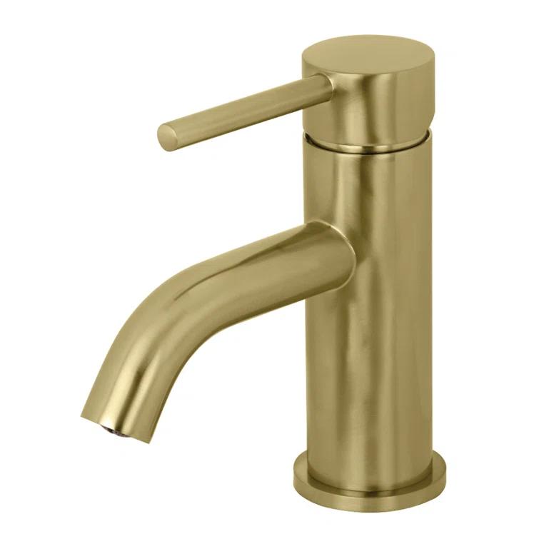Kingston Brass Concord Single-Handle 1-Hole Deck Mount Bathroom Faucet with Push Pop-Up