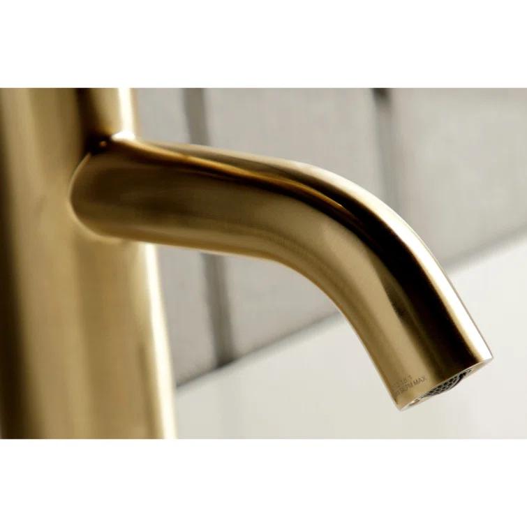 Kingston Brass Concord Single-Handle 1-Hole Deck Mount Bathroom Faucet with Push Pop-Up