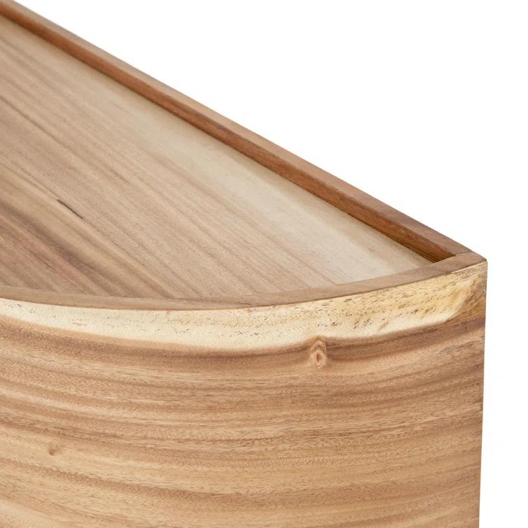 Lunas 77'' Gold Guanacaste Modern Sideboard