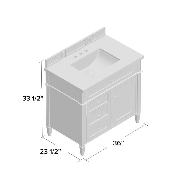 Burnished Mahogany Single Vanity with Satin Nickel Hardware