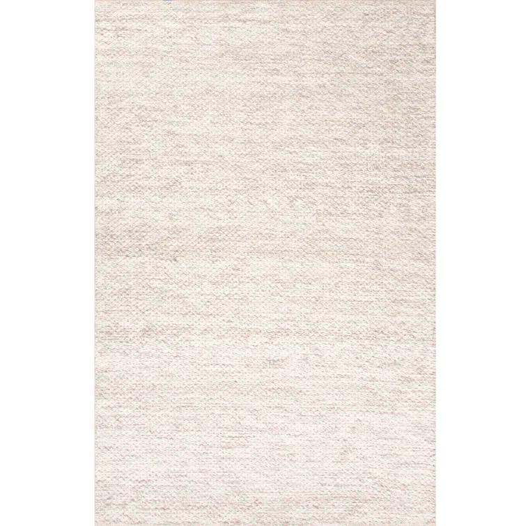 Scandinavia Rakel Wool Oriental Area Rug in Ivory/Grey