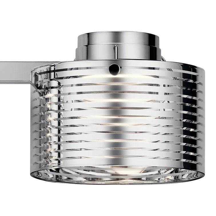 Elan Santora 5" High Polished Chrome 2-Light LED Wall Sconce