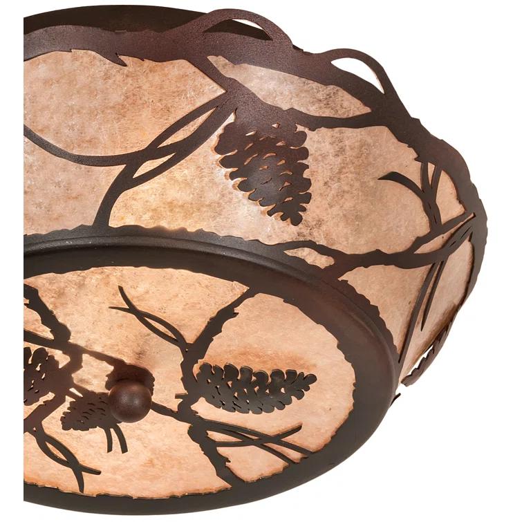 Mica Semi Flush Mount