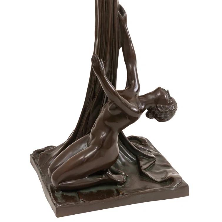 Meyda Lighting Meyda Tiffany & Stained Glass Metal Torchiere Lamp